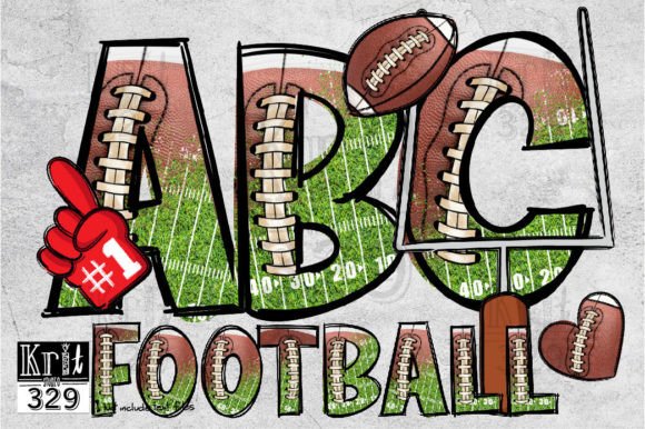 Download Football Field Doodle Alphabet Design - Design Collection