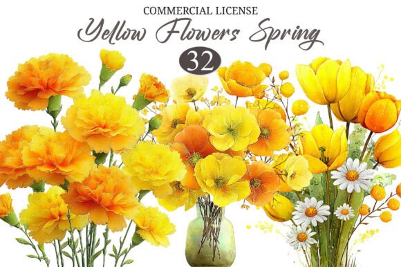 Download Whimsical Enjoy Yellow Flowers Spring - Yellow flower Collection