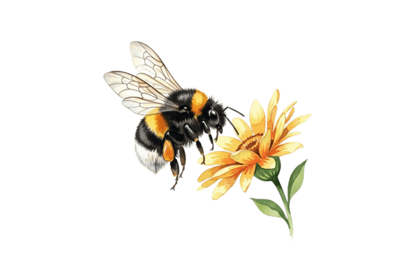 Download Bumblebee on a Bright Yellow Flower. - Yellow flower Collection