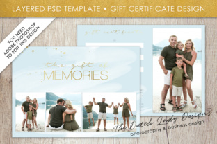 Download Photography Gift Certificate Template - Photo Gift Card - Watercolor Style - Layered .PSD Files - Design #38 - Design Collection