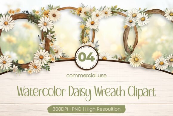 Download Daisy Wreath Clipart PNG - Daisy wreath Collection