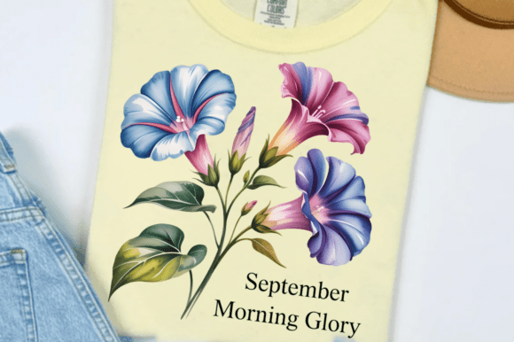 Download September Morning Glory PNG Design - Design Collection