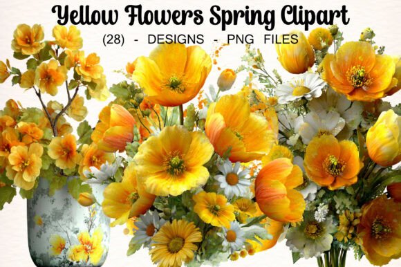 Download Yellow Flowers Spring Clipart - Yellow flower Collection