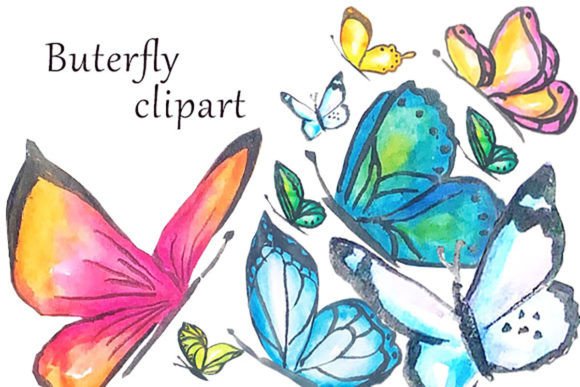 Download Watercolor Butterfly Clipart - Watercolor butterfly clipart Collection