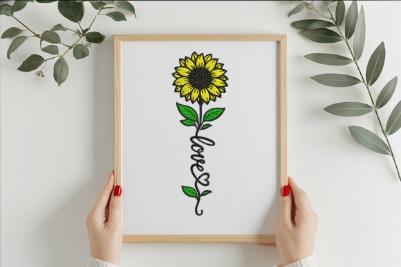 Download Sunflower Embroidery Design - Design Collection