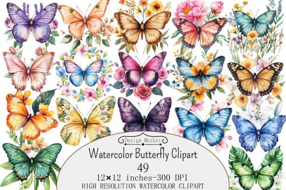 Download Watercolor Butterfly Clipart - Watercolor butterfly clipart Collection