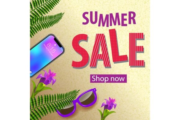 Download Summer Sale Shop Now Flyer Design with V - Design Collection