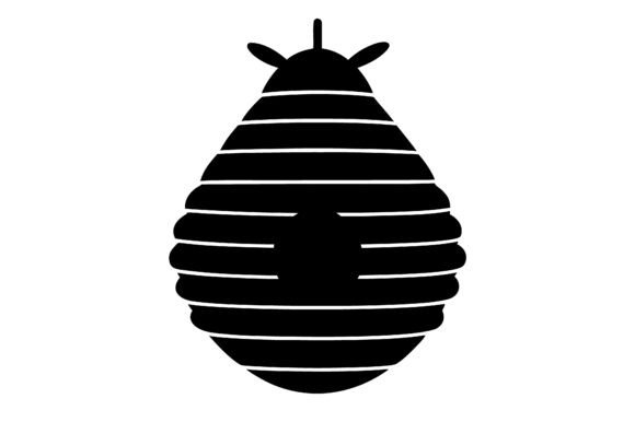 Download Silhouette of a Beehive Design Art - Design Collection