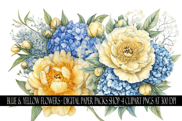 Download Blue and Yellow Flower Clipart - Yellow flower Collection