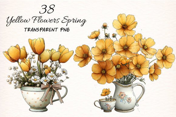 Download Yellow Flowers Spring Clipart - Yellow flower Collection
